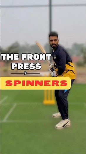 FRONT PRESS vs SPINNERS | TRIGGER movement | #battingskills #battingtips