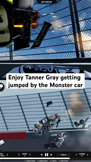 Window net is punched 6 feet deep #nascar #roblox #racing #motorsport #pummutalladega #shorts
