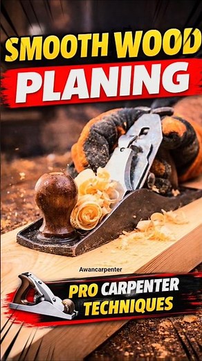 Perfect Wood Finishing Using Hand Planner | Carpenter Tips & Tricks
