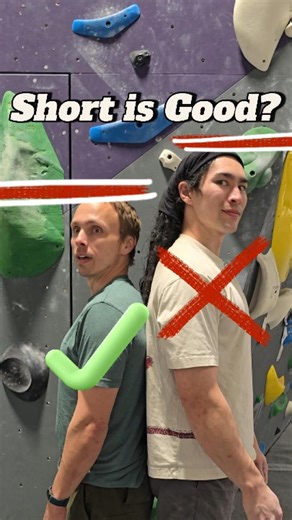 Tall climbers DON'T have it easy