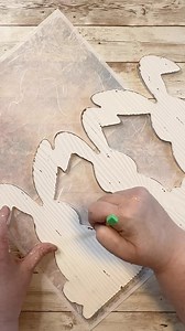 Hoppy #Monday friends! 😉 #create #inspire #lovewhatyoudo #bunny #decoupage | Junk and Craft Treasures