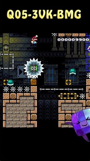 Super Mario Maker 2 🔧 Haunted Platforming 🎮 Kaitlyn #short