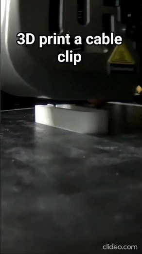 3D print a Cable Clip #3dprinting