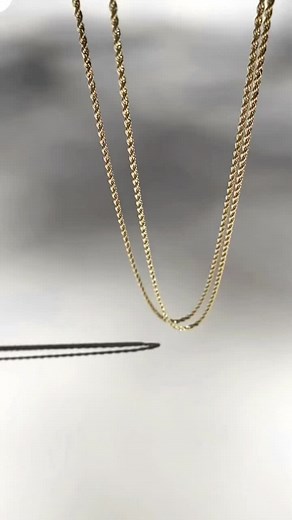 Luxurious 18k Gold Rope Chain Necklace for Every Occasion