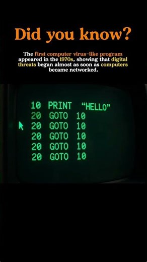 The First Computer Virus Appeared in the 1970s #ww2