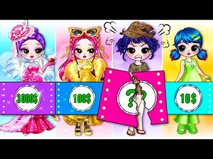 Glow Up Shopping Fashion Challenge with Rumi, Zoey & Mira | DIY Fashion Paper Dolls