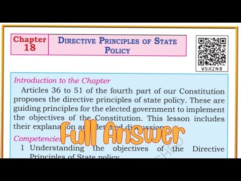 ||class 6 Social science||chapter -18 Directive principles of state policy||#class6socialscience