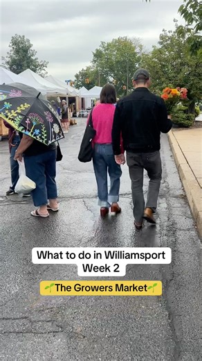 🌻 What to Do in Williamsport – Week 2 🌻 Start your Saturday the local way at the Williamsport Growers Market! 🥕🍅 🗓️ When: Saturdays only, 8am–12:30 pm 📍 Where: 249 Little League Blvd, Downtown Williamsport (right across from Helmrich’s Seafood, with plenty of parking nearby) Pro tip: after the market, stick around to shop or grab lunch downtown! You’ll be glad you did! | Explore Williamsport