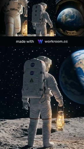 Workroom AI Space Journey: Moon Exploration