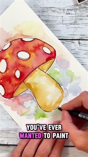 Watercolour for beginners who can't draw 🎨 Free templates #shorts