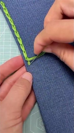 the process of attaching thread to clothing #shorts