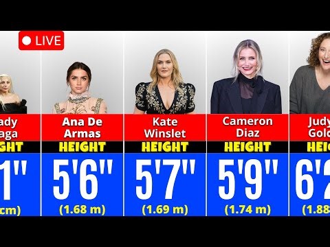 LIVE Heights Comparison of Hollywood Celebrities in 2025