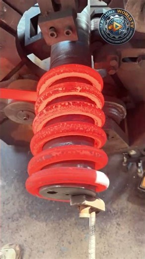 Amazing Hot Metal Spring Making Process | Satisfying Machines #shorts