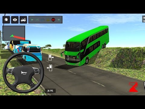 😭😱Bus simulator indonesia ll new euro coach bus simulator indonesia ll new euro trock ll #bus #games