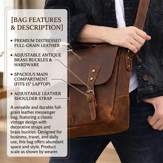 Luxury Personalized Men's Leather Briefcase – Vintage Handmade Messenger & Crossbody Laptop Bag – Monogrammed Satchel - Etsy