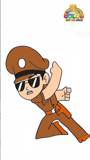 Learn to Draw Little Singham - Drawing and Coloring Tutorial for Kids