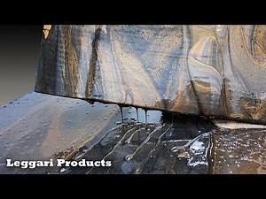 Installing Metallic Epoxy Countertop Using Dirty Pour Technique | Simple Training Made Easy DIY
