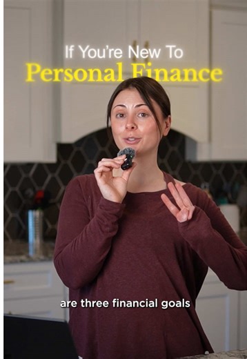 If you’re new to personal finance, here are 3 financial goals you can take with you to 2026 💸 1️⃣ Budget and track every dollar 2️⃣ Open a Roth IRA and invest at least $1 each month 3️⃣ Build a Checking Fund #personalfinance