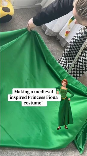 Medieval Princess Fiona part 1! #shrek #sewing #cosplay #shrekcosplay #princessfionacosplay