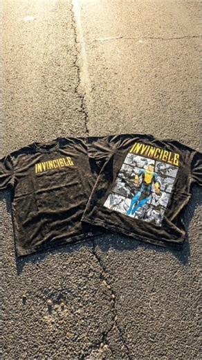 Acid-wash comic panel back print = certified flex😎😎🥰🥰 #streetwearstyle #fyp #comics #trending #invincibleseason3