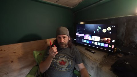 He painted the walls to match the bridge, it became invisible to drivers