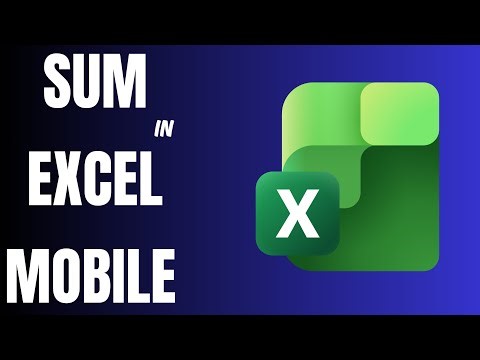 How to Sum Numbers in Microsoft Excel Mobile for iPhone - Add Values in Spreadsheet Mobile