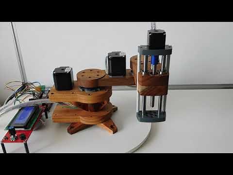 Virk I mini desktop scara robot - first moves
