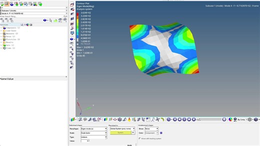 复合模态识别仿真（模态有效质量 模态参与因子）