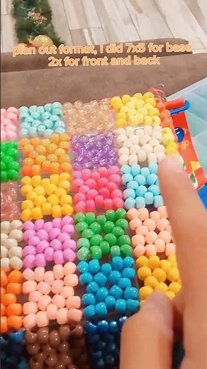 Kandi bag and Square tutorial #kandi #katseye #illit #givemebackmykids #sketchbook #art #diy