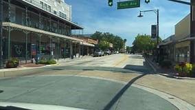 Driving through the Historical Downtown Area of Deland, Florida Stock Video - Video of skydiving, outdoors: 328533685