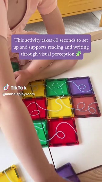 Engaging DIY Magnetic Tile Puzzle for Kids