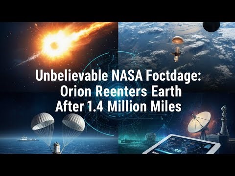 Unbelievable NASA Footage: Orion Reenters Earth After 1.4 Million Miles"