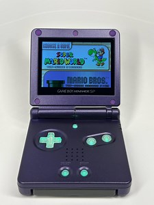 Custom Gameboy Advance SP With IPS V5 RGB and Usb-c Mods - Purple Shell - Clear Buttons - Etsy