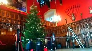 8.1K views · 60 shares | Christmas is coming to the castle! We decorated this beautiful tree in the Great Hall today - but how did we get those baubles at the top? Here's how: | Edinburgh Castle | Facebook