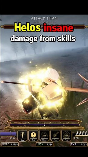 HELOS family insane damage from skills #roblox #aotr #helos