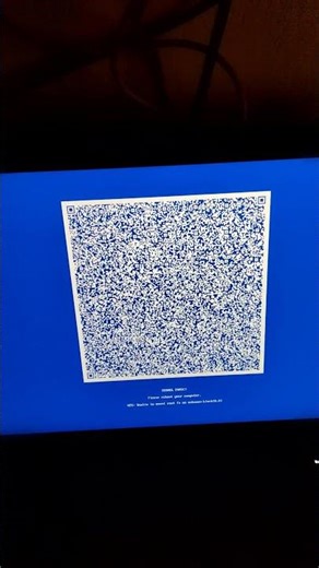 Linux blue screen
