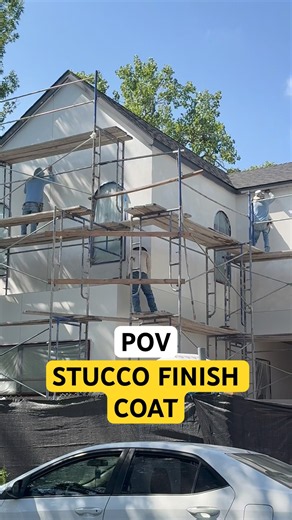 Applying the Stucco Finish Coat