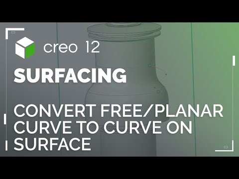 Convert Free/Planar Curve to COS | Creo 12
