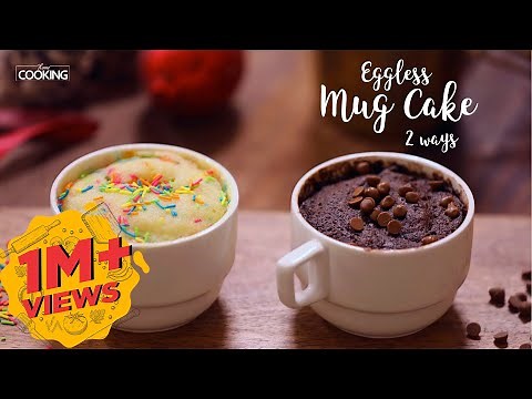 Eggless Mug Cake 2 Ways | 2 Mins Mug Cake | Microwave Mug Cake | Cake Recipes | Dessert Recipe