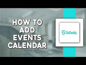 How To Add Events Calendar In GoDaddy (Easiest Way)