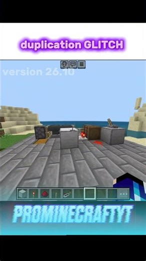 Minecraft duplication glitch 26.10 version #minecraft