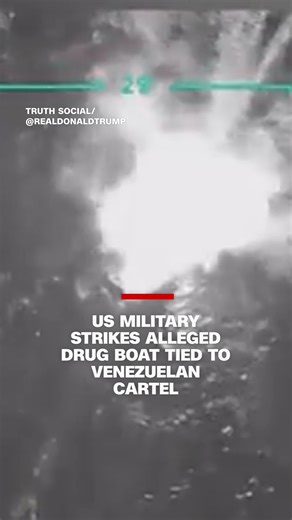 70K views · 813 reactions | The United States conducted a deadly military strike against an alleged drug boat tied to the cartel Tren de Aragua, President Donald Trump said. The president said 11 people were killed in the strike in "international waters." Secretary of State Marco Rubio described the "lethal strike" as taking place in the "southern Caribbean" against "a drug vessel which had departed from Venezuela." Read more: https://cnn.it/4603nxV | CNN International | Facebook