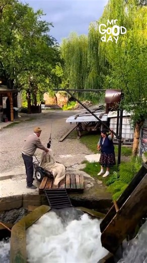 This Village Uses a River as a Washing Machine! #shorts
