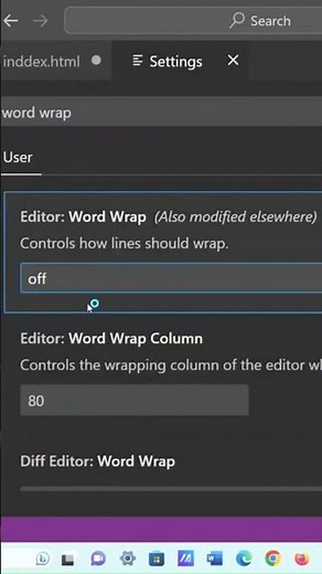 2) Astuce VS Code : word wrap on pour que votre code aille à la ligne automatiquement
