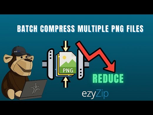 🖼️ How to Batch Compress Multiple PNG Files Online Free | No Software Installation Required