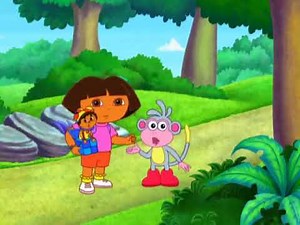 DORA THE EXPLORER CLIPS: TRYING TO SWIPE THE JACK IN THE BOX