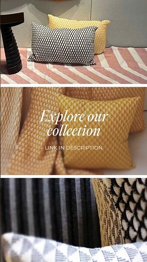 Unboxing this textured designer lumbar pillow for my couch