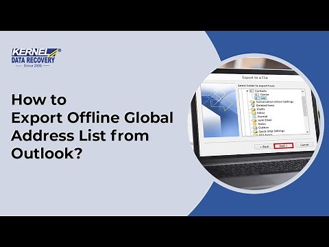 How to Export Offline Global Address List from Outlook?