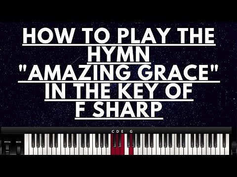 HOW TO PLAY THE HYMN "AMAZING GRACE" IN F SHARP (F#) - (Instructor - Caleb Fadhili)