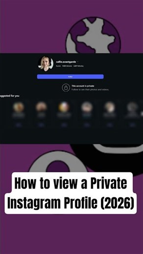 Tutorial - How to view a Private Instagram Profile without following *2026* #shorts